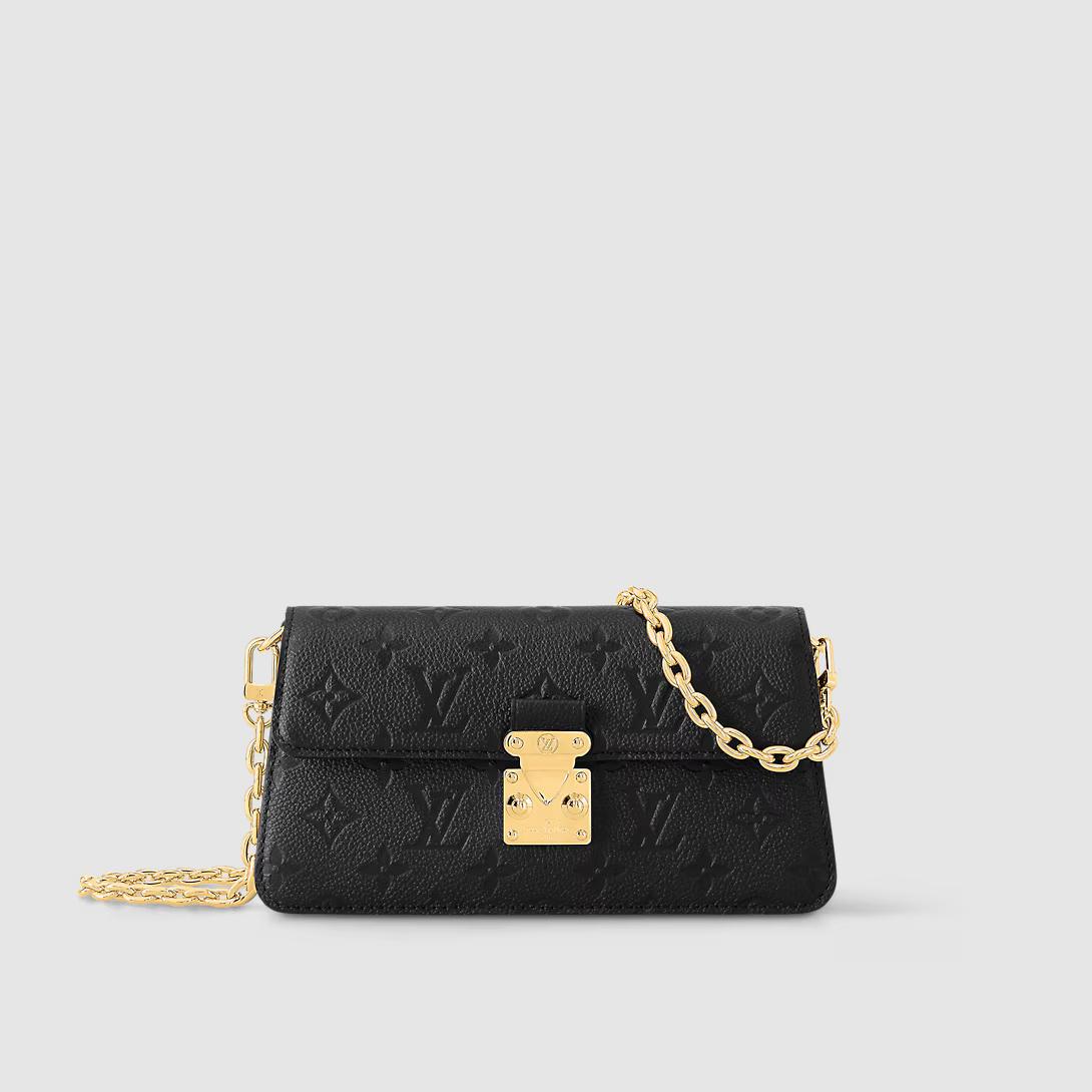Túi Louis Vuitton Wallet On Chain Metis Monogram Empreinte Nữ Đen